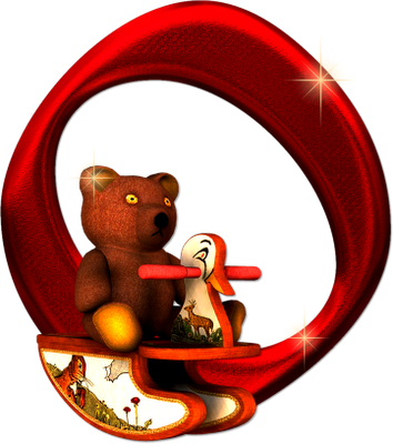 Christmas Alphabet, Numbers, Merry Christmas, Clip - Teddy Bear (354x400)