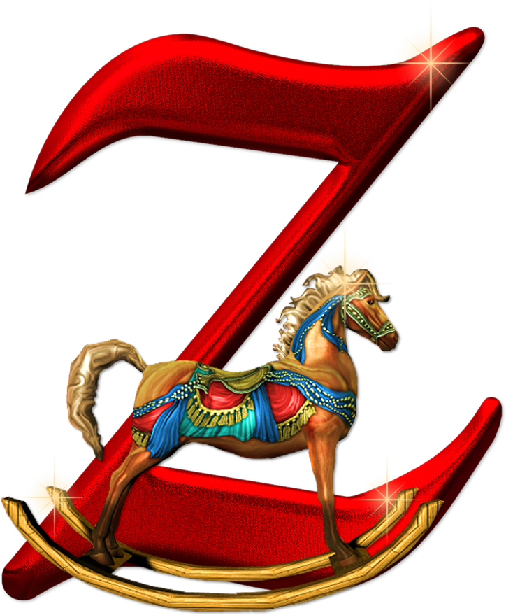 Clip Art - Letra Z Navideña (724x879)