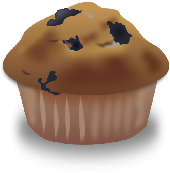 Chocolate Cake Clipart Plain Cupcake - Clipart Of A Muffin (700x630)