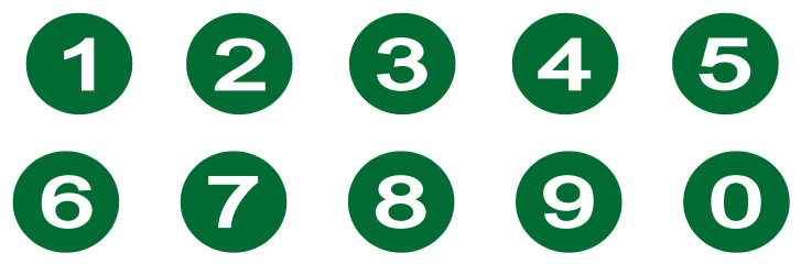Free Clip Art Numbers - Number In Circle Symbol (800x314)