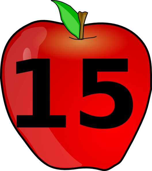 Number Clipart Fifteen - Twenty Clipart (528x596)