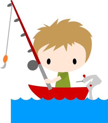 Fishing Boat Svg - Fisherman Chibi (350x400)