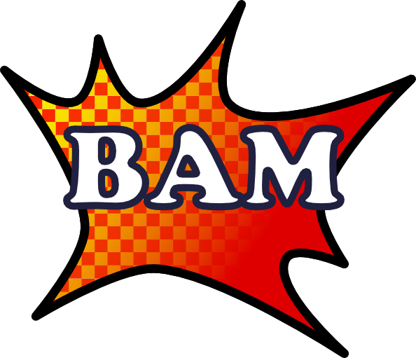 Free Vector Bam Splash Clip Art - Free Vector Bam Splash Clip Art (594x511)