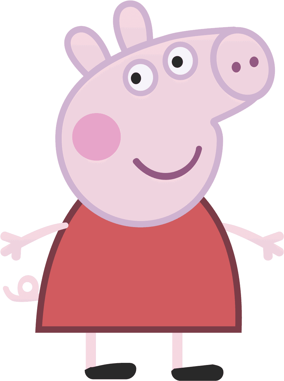 Picture Of Clip Art Of Pig Medium Size - Peppa Pig Svg File (1000x1292)
