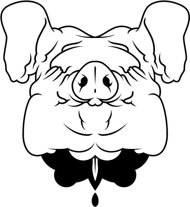 Pig Head Drawing At Getdrawings - Dead Pig Head Drawing (700x700)