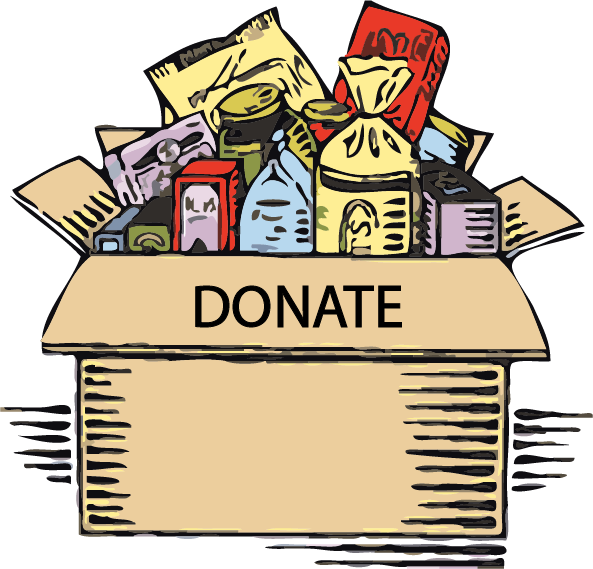Food Pantry Clipart Png - Food Donation Clip Art (593x569)