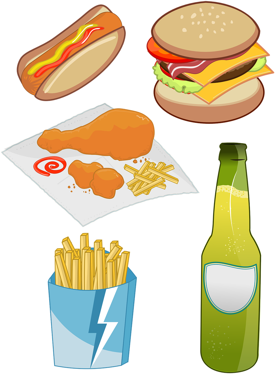 Food Bank Clipart 23, - Fast Food (989x1280)