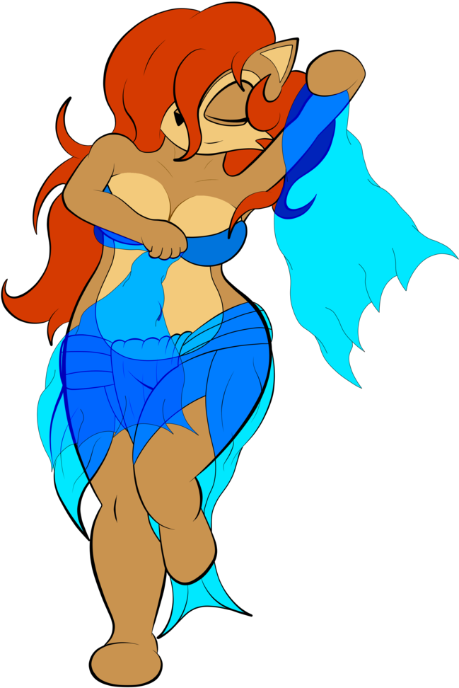 Sexy And Cute Sally The Belly Dancer By Xxsmotrxx - Cartoon (768x1040)