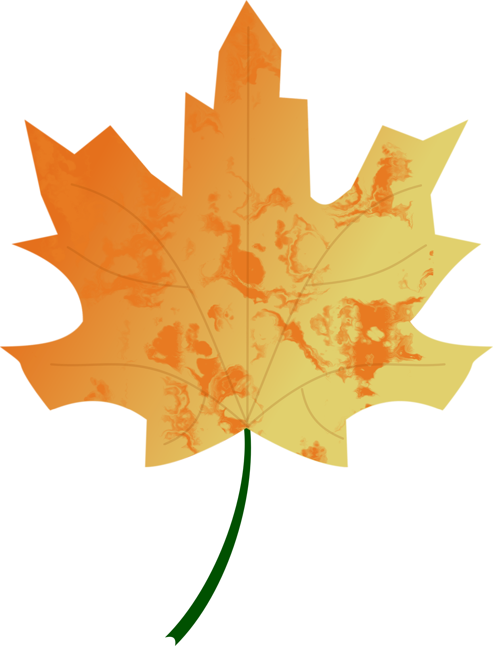 Big Image - Clip Art Autumn Leaf (1714x2242)