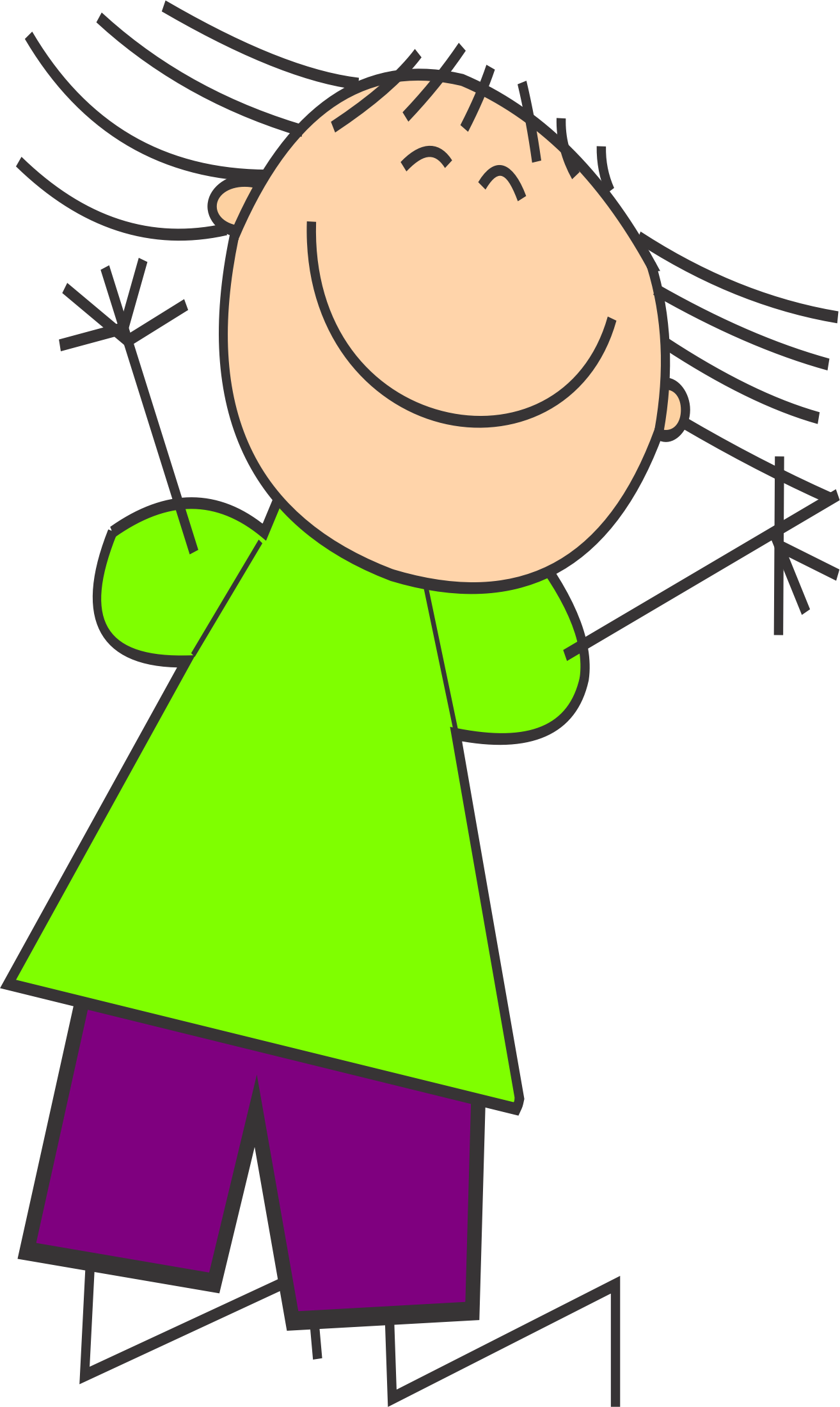 Big Image - Funny Boy Cartoon Png (1313x2199)