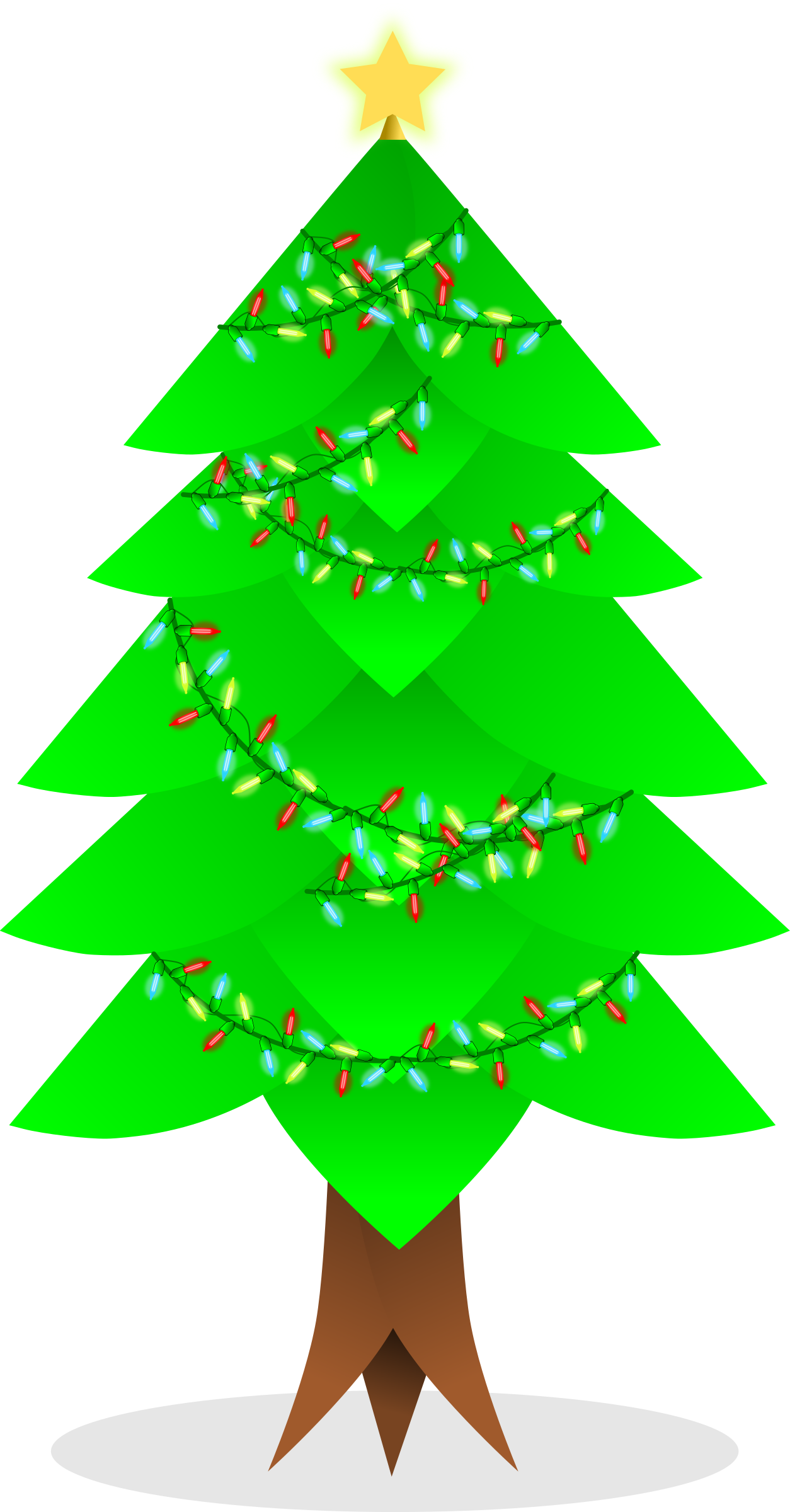 Christmas Tree Vector - 5th Grade Word Problems Worksheets (1254x2400)