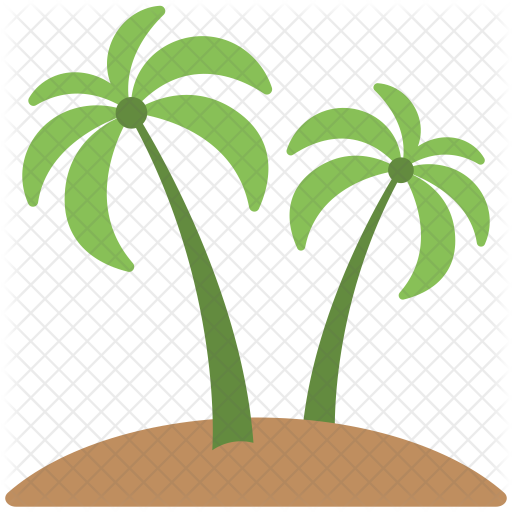 Palm Tree Icon Travel Hotel Holidays Icons In And Png - Palm Trees (512x512)