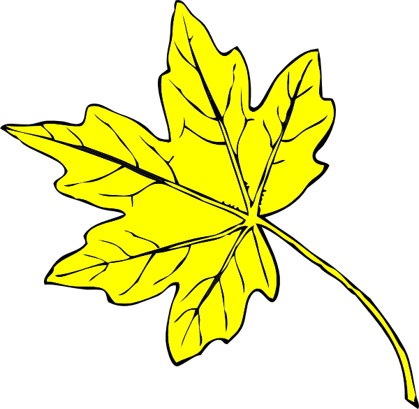 Yellow Leaf Clipart - Fall Leaves Clip Art (600x585)