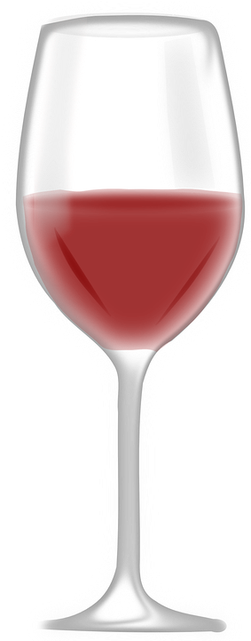 Wine Glass Graphic 11, Buy Clip Art - Custom Glass Of Red Wine Sticker (360x720)