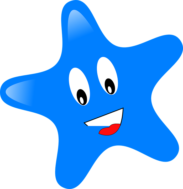 Hollywood Star Clipart 12, Buy Clip Art - Blue Star Clipart (697x720)