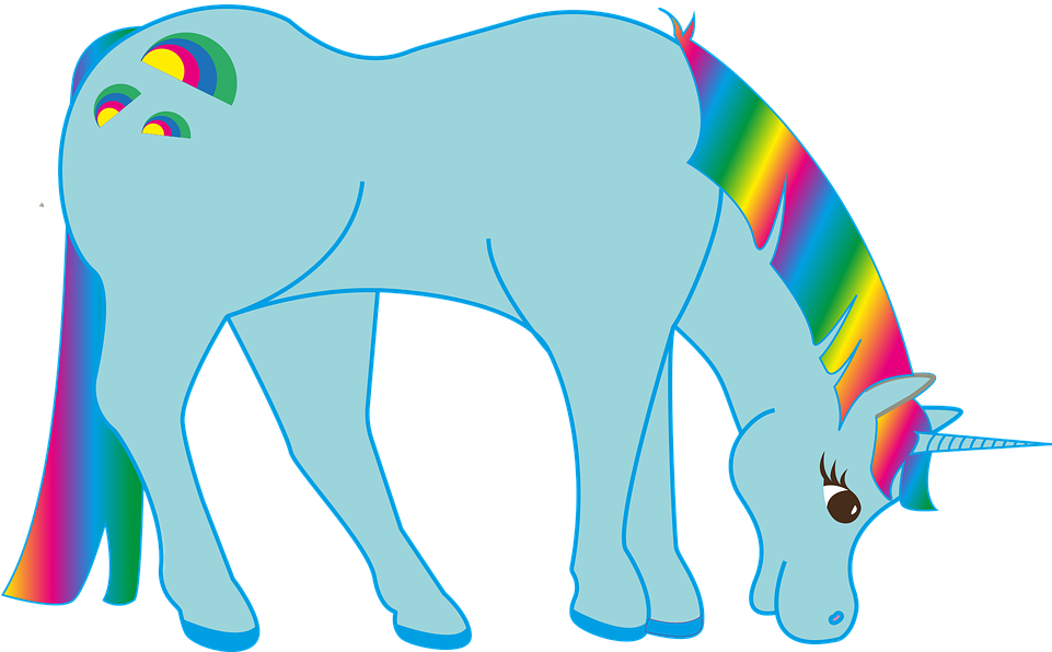 Rainbow Fish Outline 10, Buy Clip Art - Arco Iris De Unicornio Png (960x622)