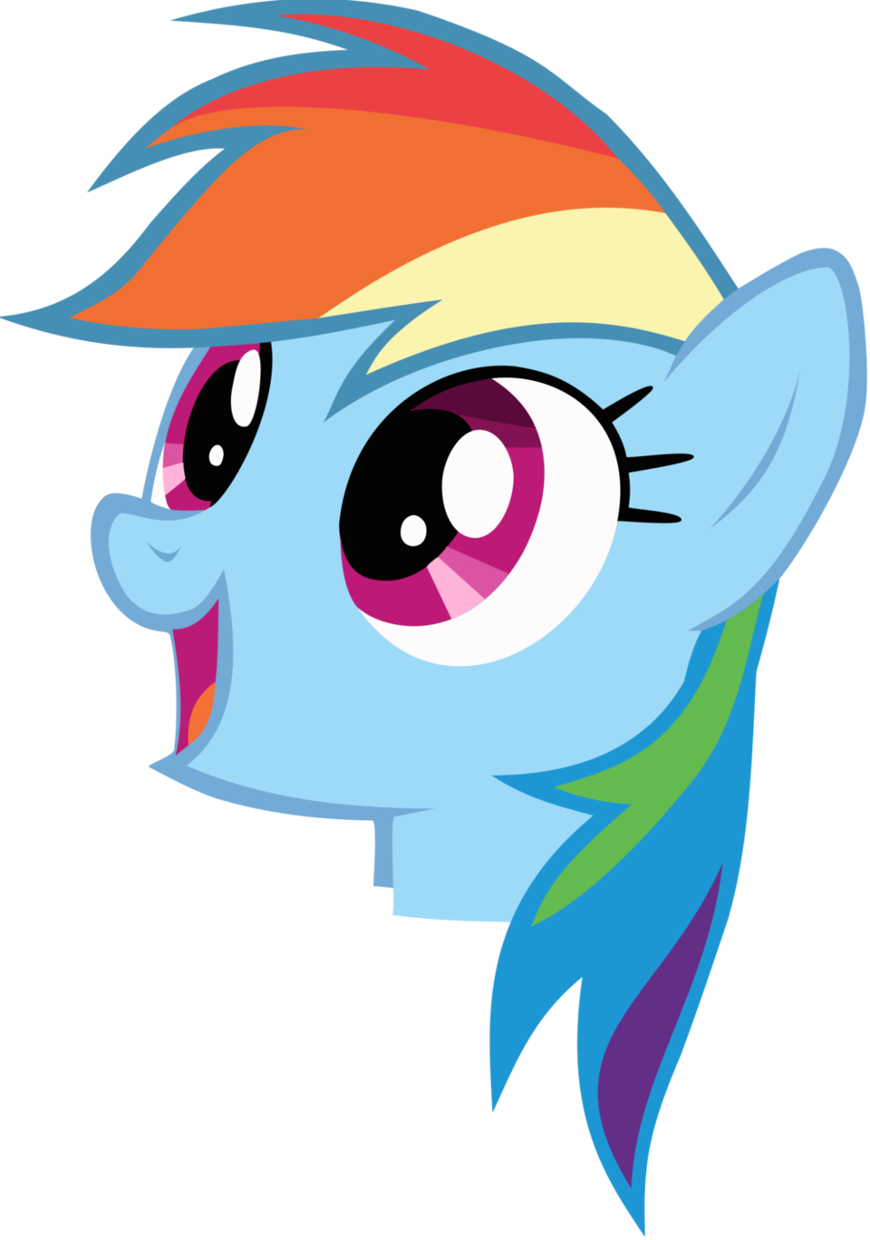 Rainbow Dash Rarity Pinkie Pie Applejack Derpy Hooves - My Little Pony Rainbow Dash Head (960x1367)
