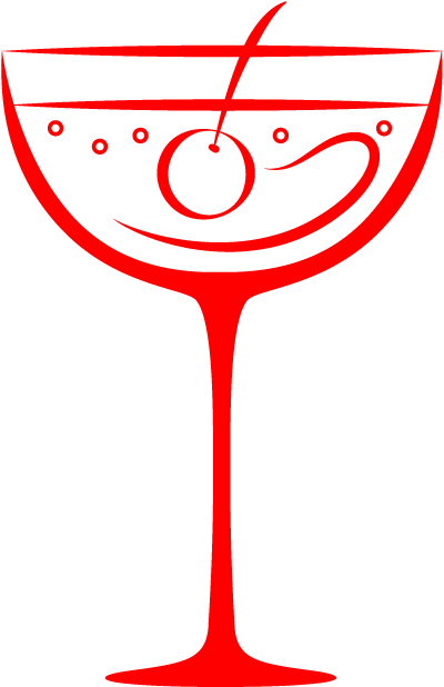 鸡尾酒卡通简笔画 - Wine Glass (800x800)