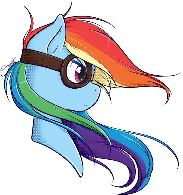 Rainbow Dash By Secret-pony - Cartoon (750x750)