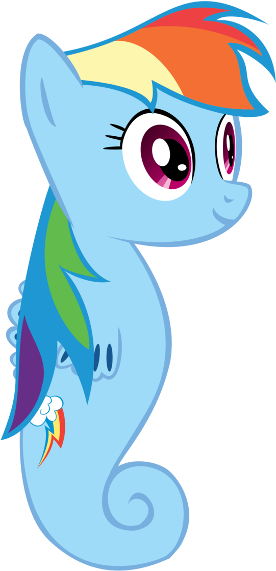 Rainbow Dash The Sea Pony By Wolfsman2 - Rainbow Dash Sea Pony (698x1145)