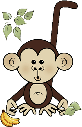 Sock Monkey Clipart Free Clip Art Images - Baby Shower Monkey Clip Art (600x512)