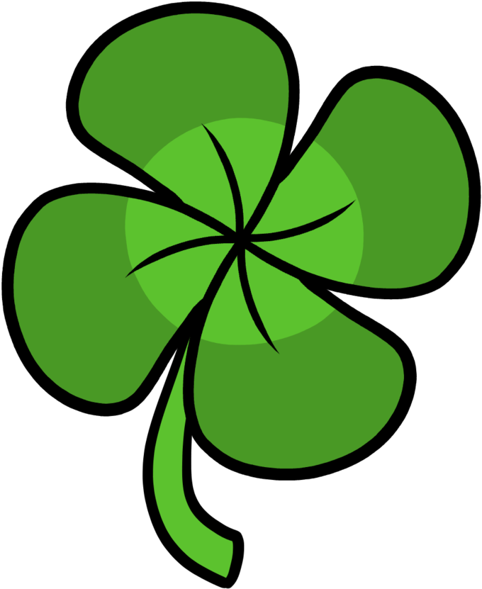 Four-leaf Clover By Xxrosettacookiexx - Shamrock (752x1063)