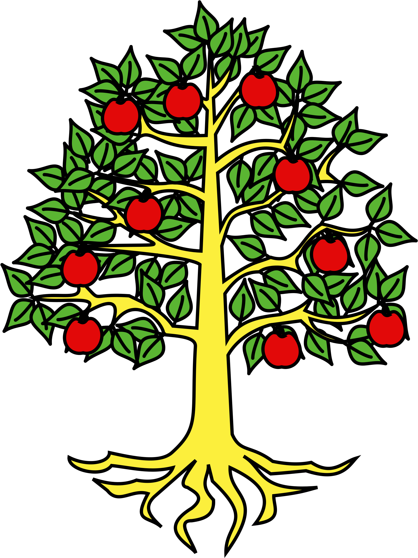 Apple Tree Clipart 22, - Mr Mcgee Goes To Sea (2000x2391)