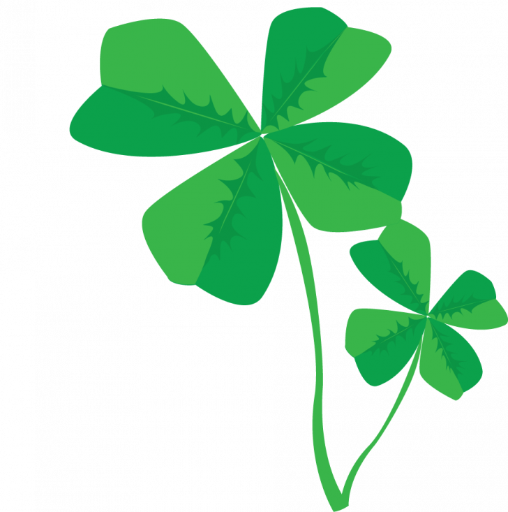 Leaf Clover Four Clipart Clipartfest Clipartix Pictures - Clovers Png (728x733)