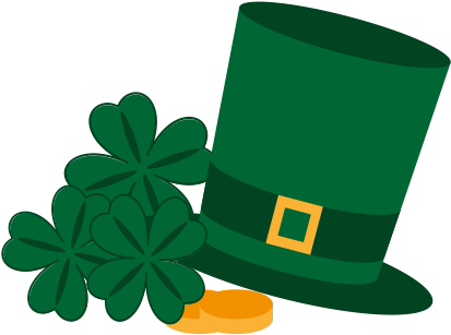 Gold, Happy, Hat, St, Saint, Patrick, Cllover Icon - Ico (640x480)
