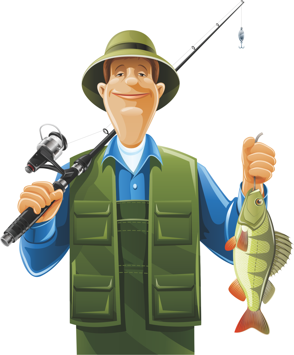 Fisherman Fishing Rod Clip Art - Jesus Was A Fisherman (1224x1476)