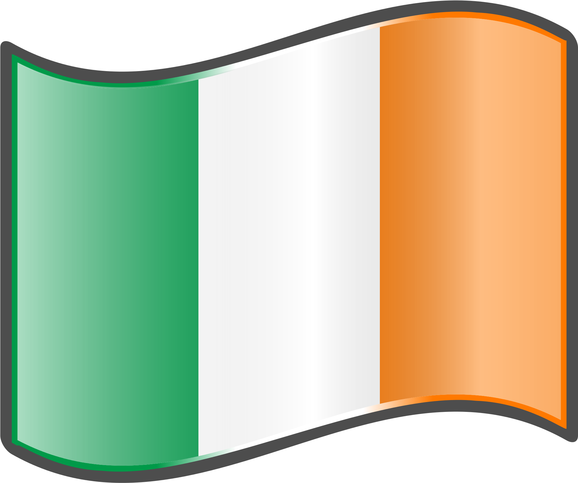 Open - Irish Flag Clip Art (2000x2000)