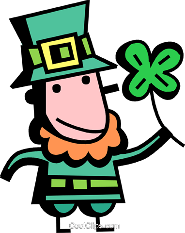 Patricks Day Vector Clipart Of A Shamrock - Saint Patrick's Day (382x480)