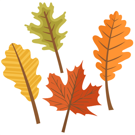 Cute Fall Leaves Clipart - Cute Fall Leaves Clipart (432x432)