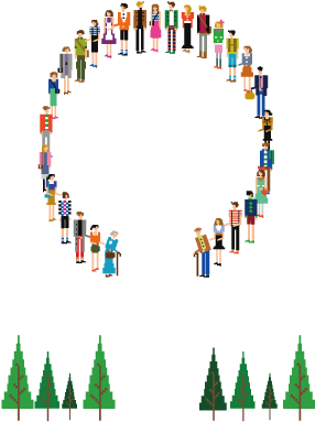 Everyone Surrounded Circle 567*567 Transprent Png Free - Technology (567x567)