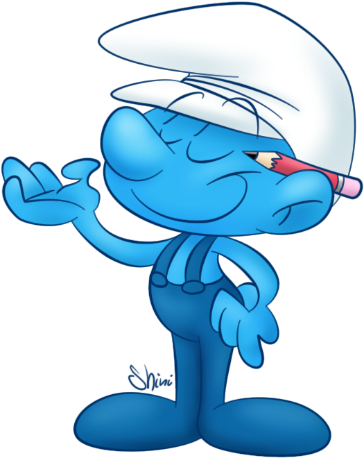 More Like Clip Ooh La La By Lilylolalay - Cool Smurf (658x738)
