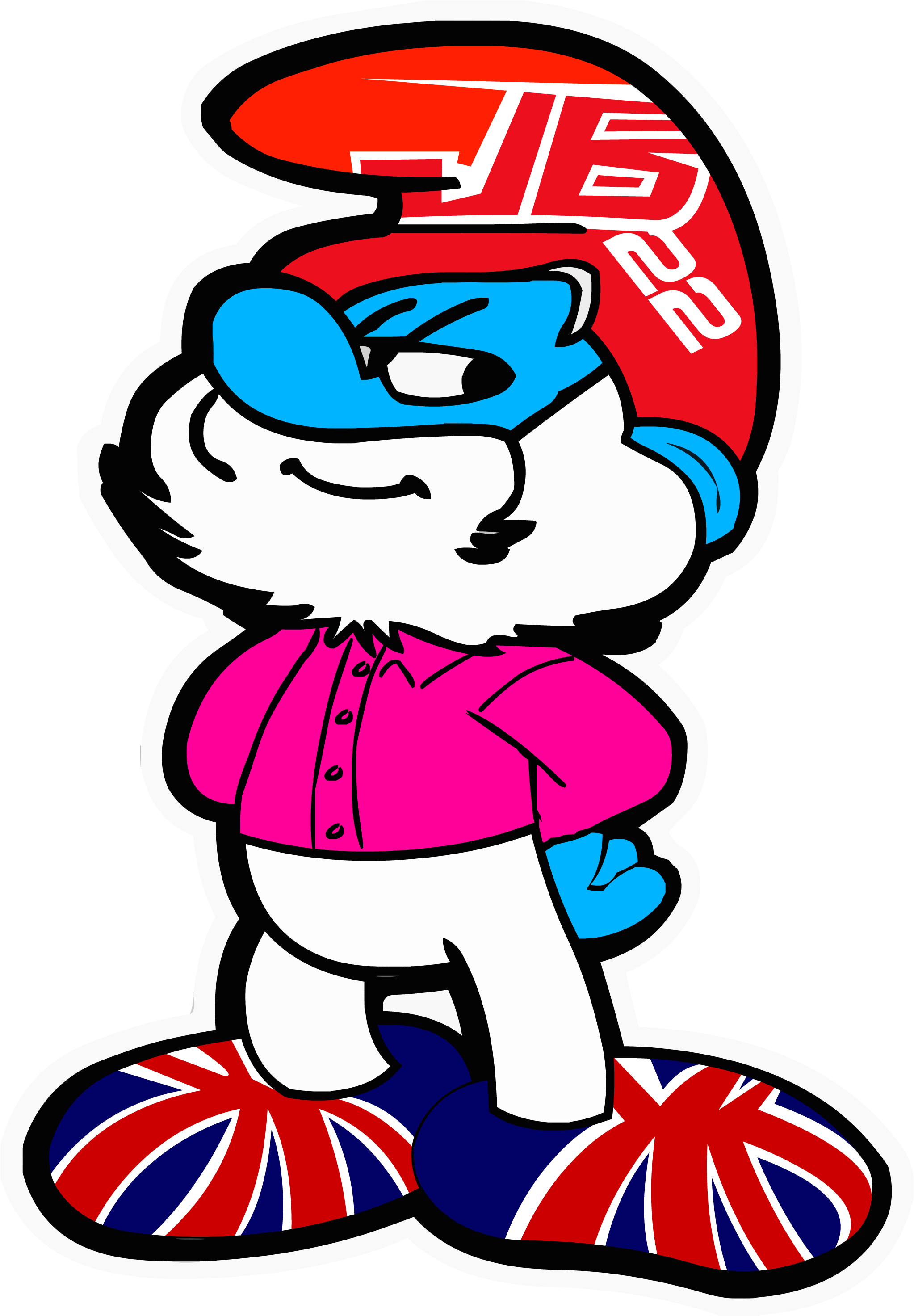 Jenson Button Papa Smurf (2250x3000)