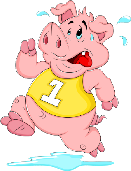 Funny Pink Cartoon Pigs Clip Art Images - Cartoon (600x600)