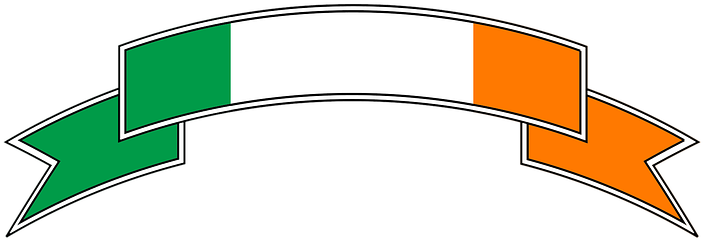Ireland Banner Irish Symbol National Ribbo - Ireland Banner Irish Symbol National Ribbo (960x448)