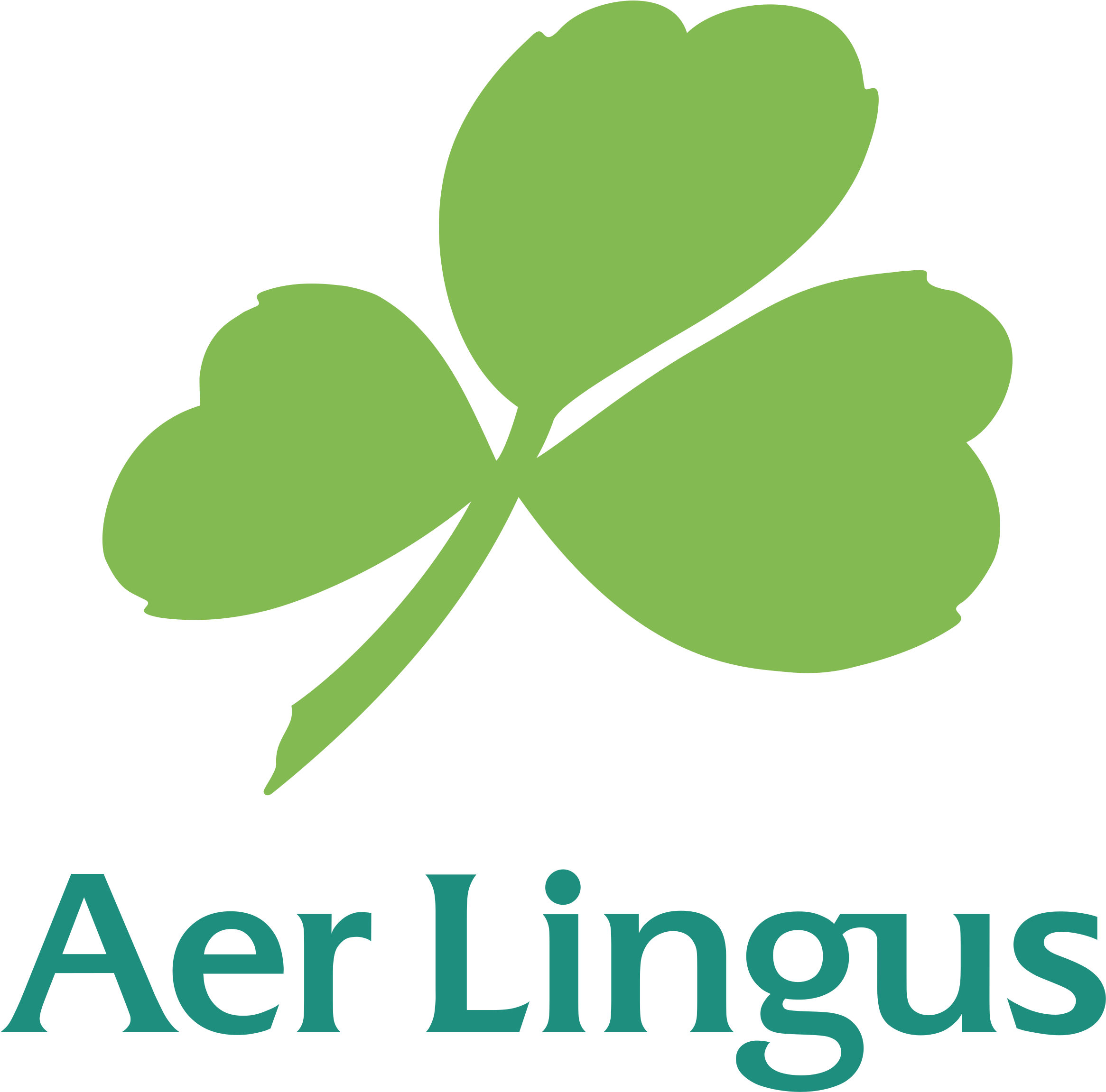 Aer Lingus 01 Logo Png Transparent - Aer Lingus Airlines Logo (2400x2400)
