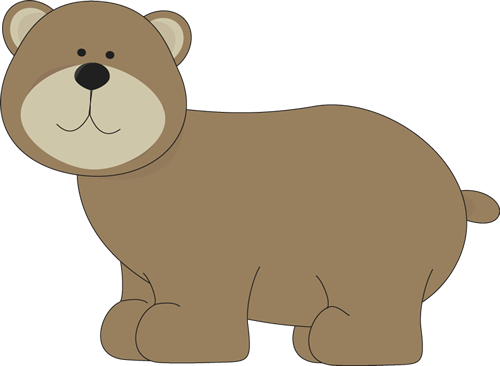 Grizzly Bear Clipart Cute - Mycutegraphics Bear (500x366)