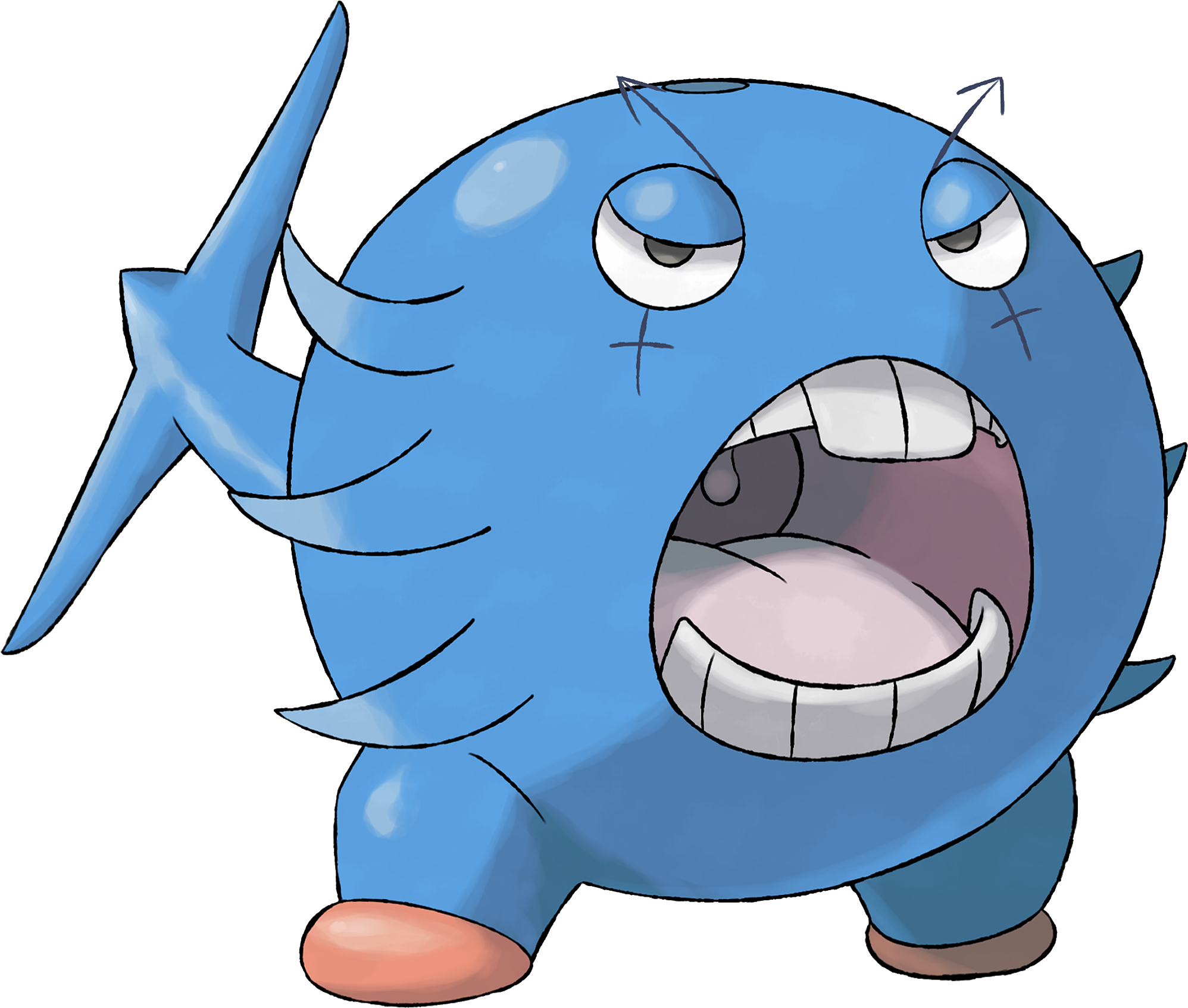 Sjwhale - Pokemon Clover Sjwhale (2000x2000)