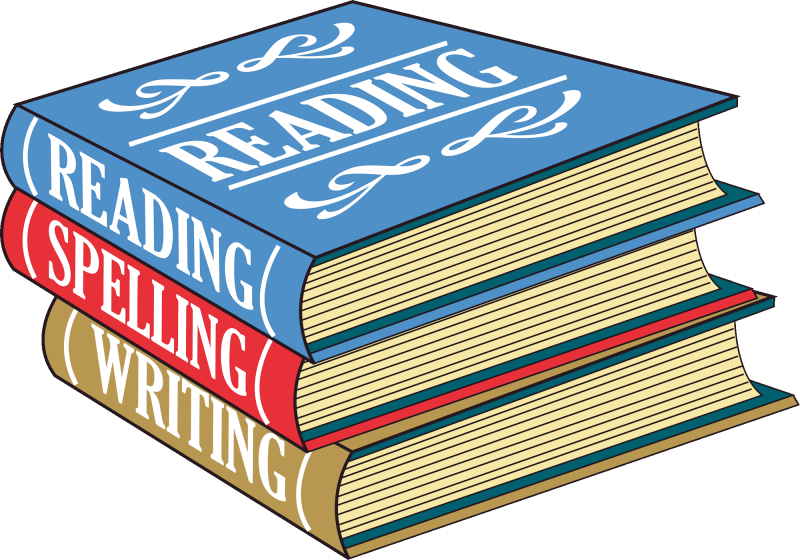Pin School Books Clipart - English Class Clipart (800x560)