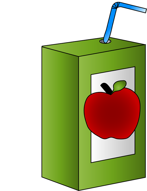 School Apple Juice Carton - Clipart Apple Juice Box (640x640)