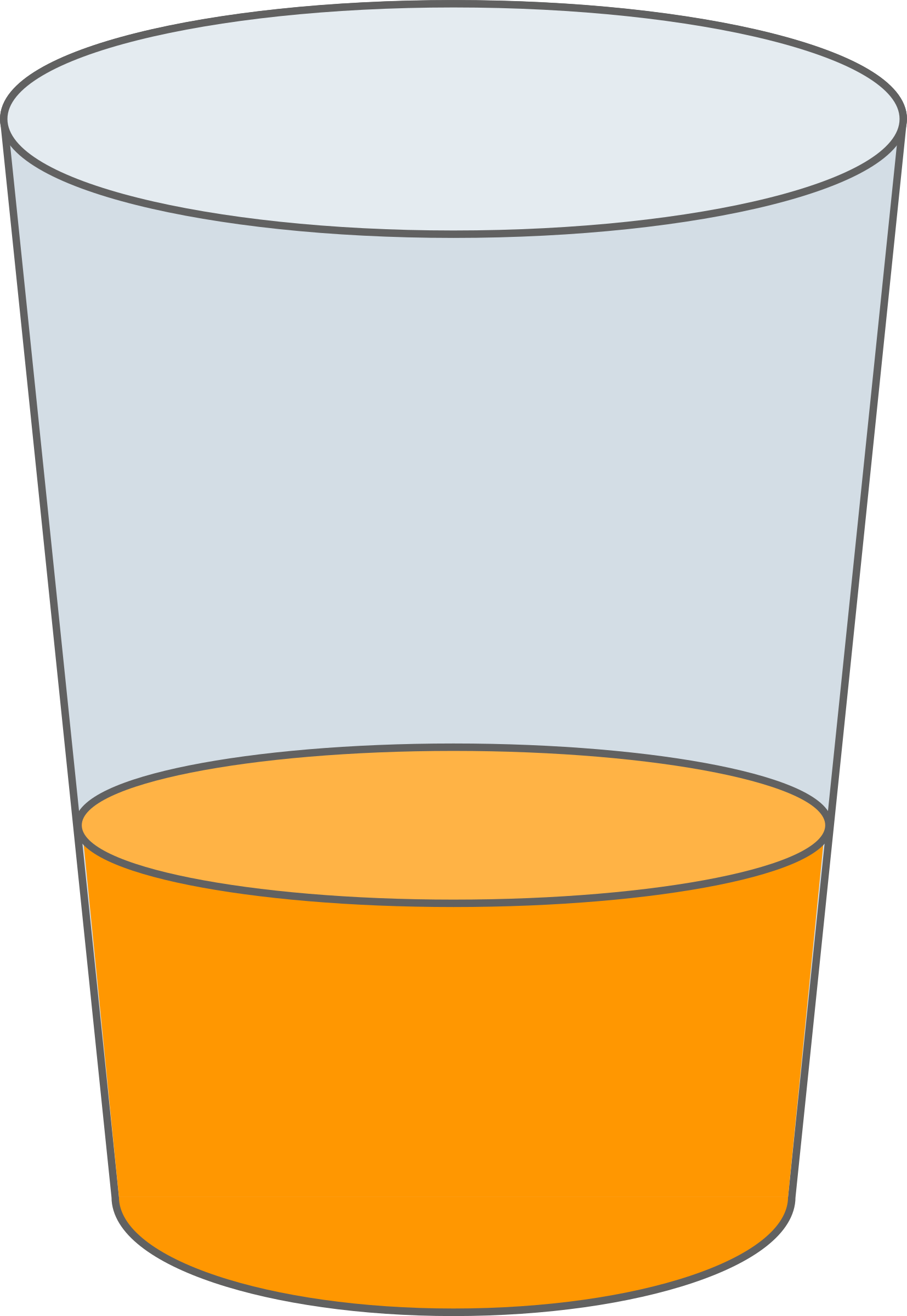 Oranje Juice Glass Svg By Qubodup - Orange (1654x2400)