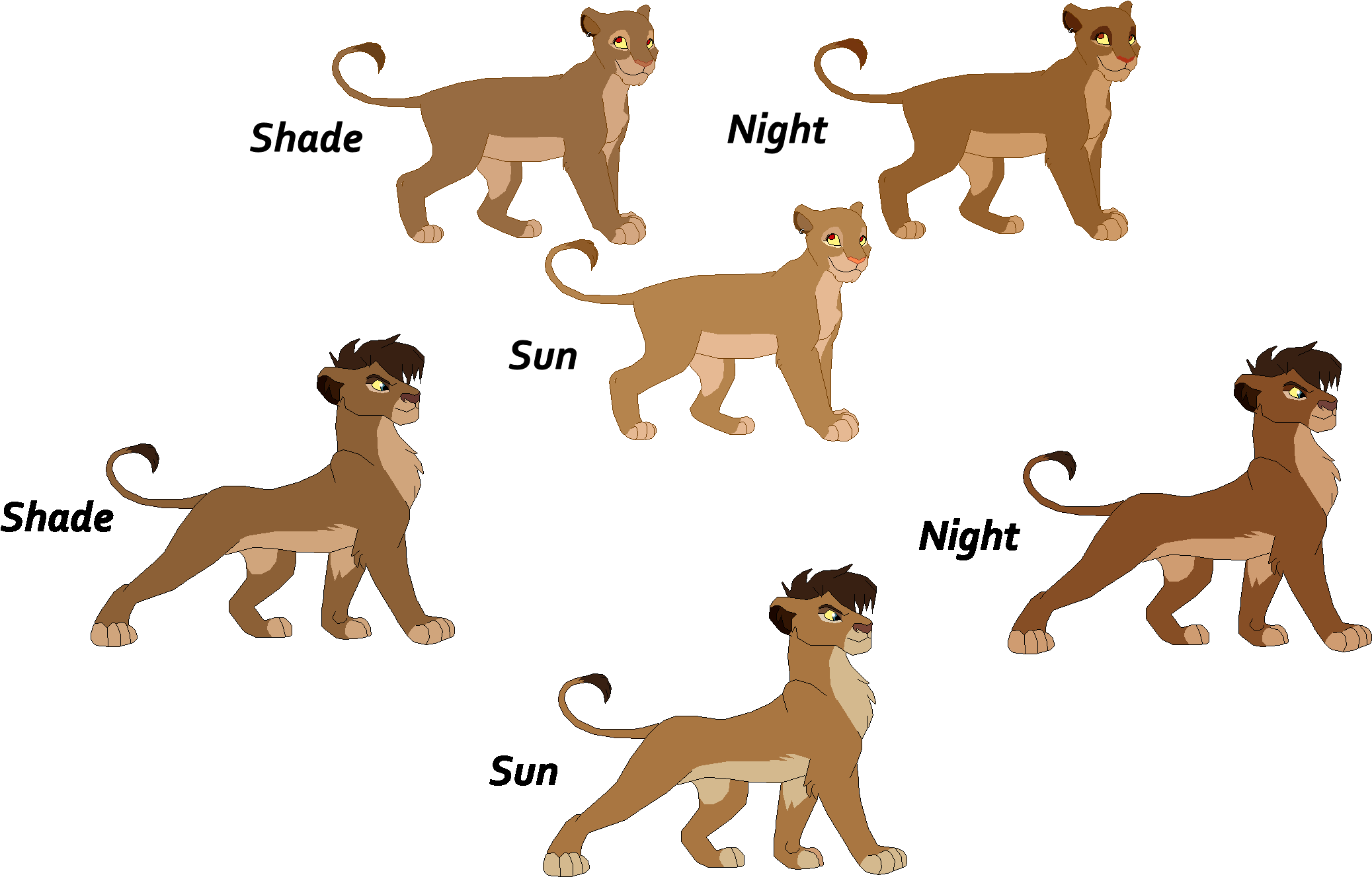 Lion King 3 Cubs By J-dove - Lion King Cubs Names (2126x1432)