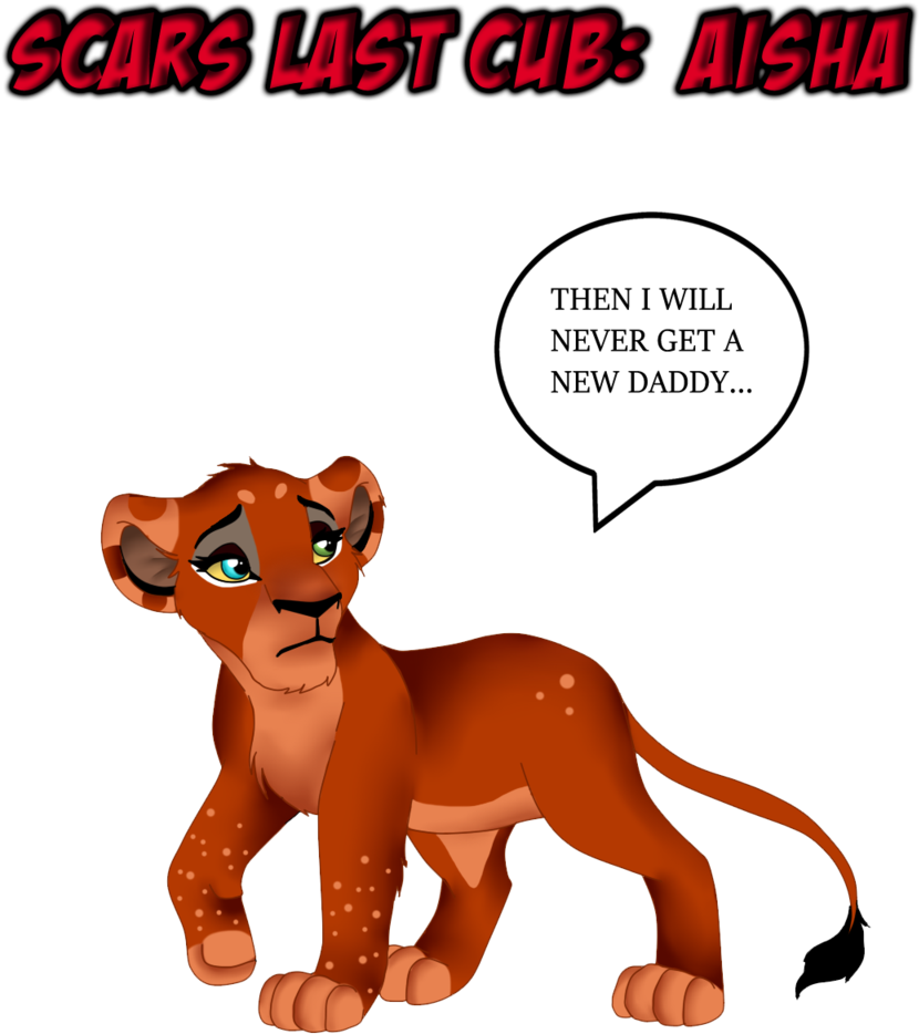 Scars Last Cub - Fanart Lion King Scars Daughter (1024x1110)