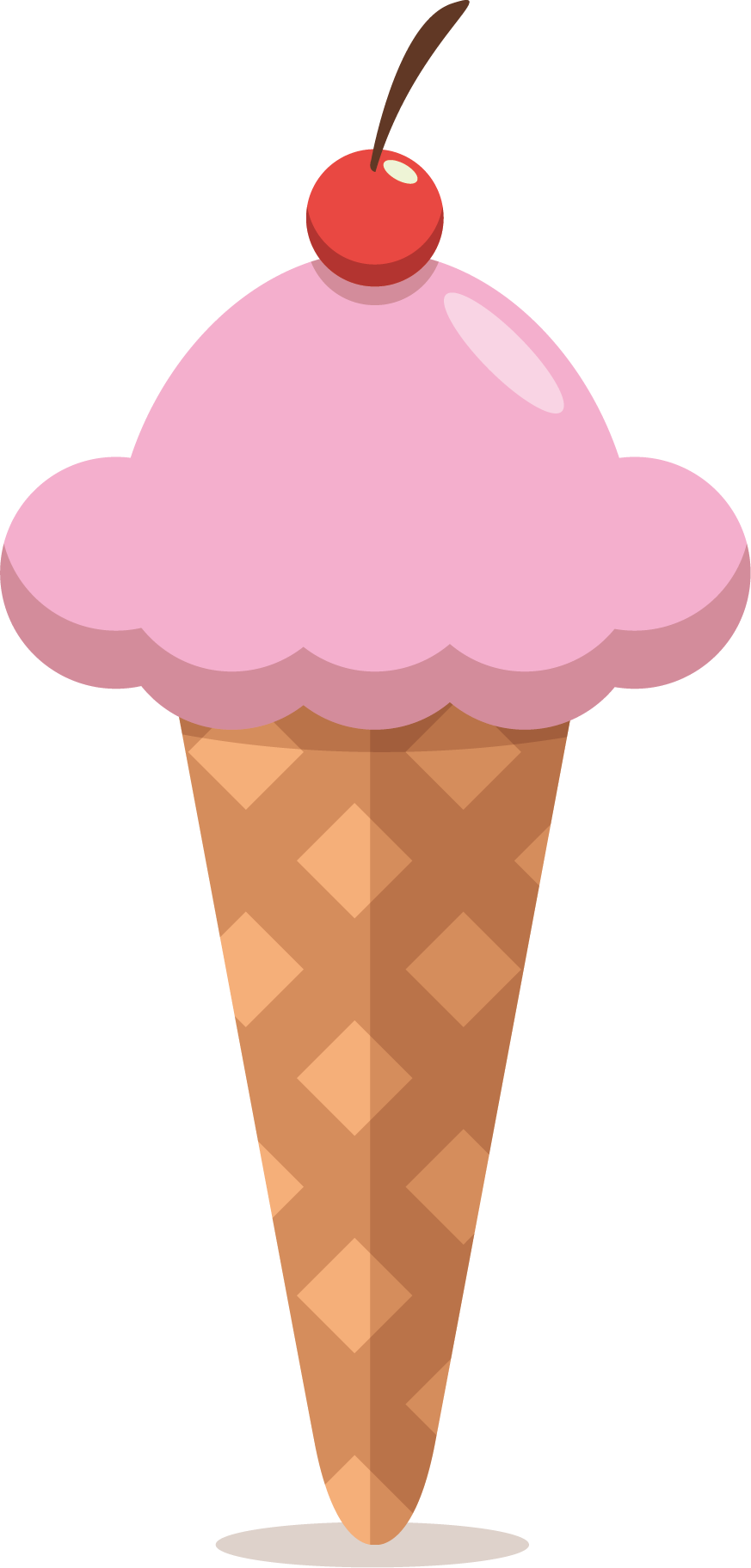 Napolitano Helado De Chocolate Helado De Cono De Helado - Ice Cream Animados (873x1824)