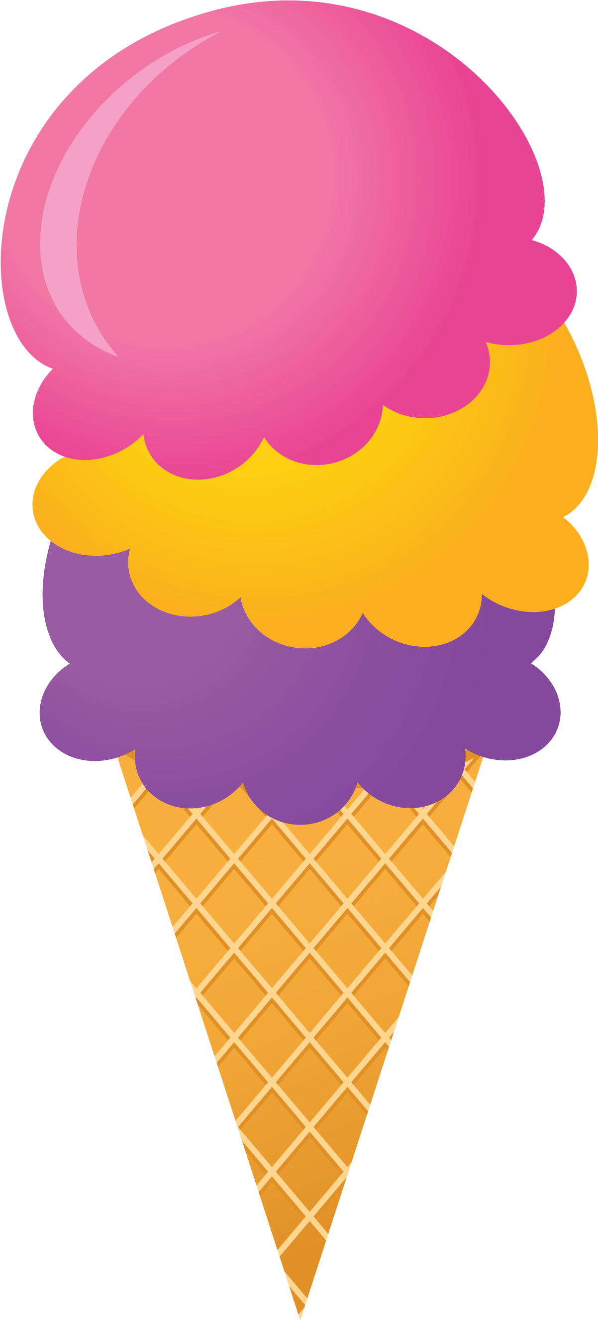 Photo By @daniellemoraesfalcao - Ice Cream Cone Clip Art (1368x2650)