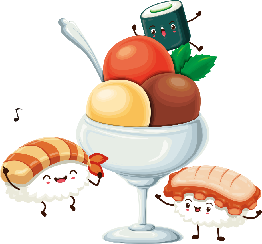 Copa De Helado De Ilustración - Vector Graphics (918x853)