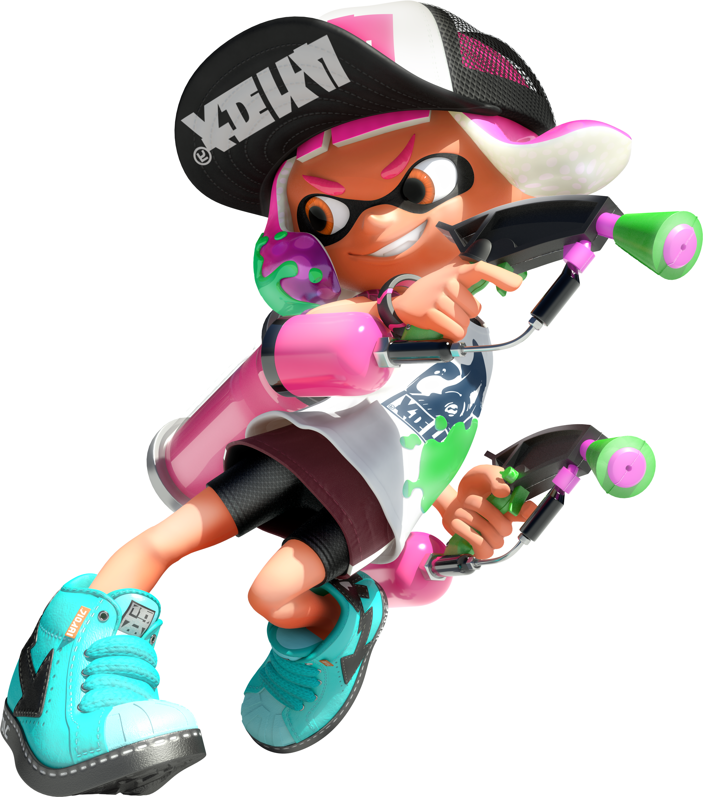 Nintendo's Artists Are Being Cool - Splatoon 2 Inkling Girl (3801x3500)